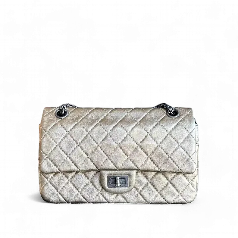 Chanel 2.55 Small - 225 Reissue 24CM Quilted Calfskin Metallic Gold RSHW No 19