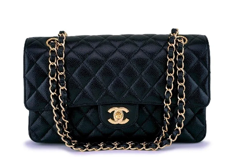 Chanel Black Caviar Medium Classic Double Flap Bag GHW