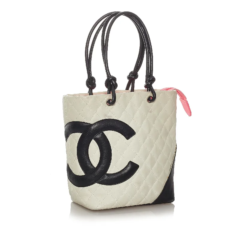 Chanel Cambon Ligne Lambskin Leather Tote Bag (27559)