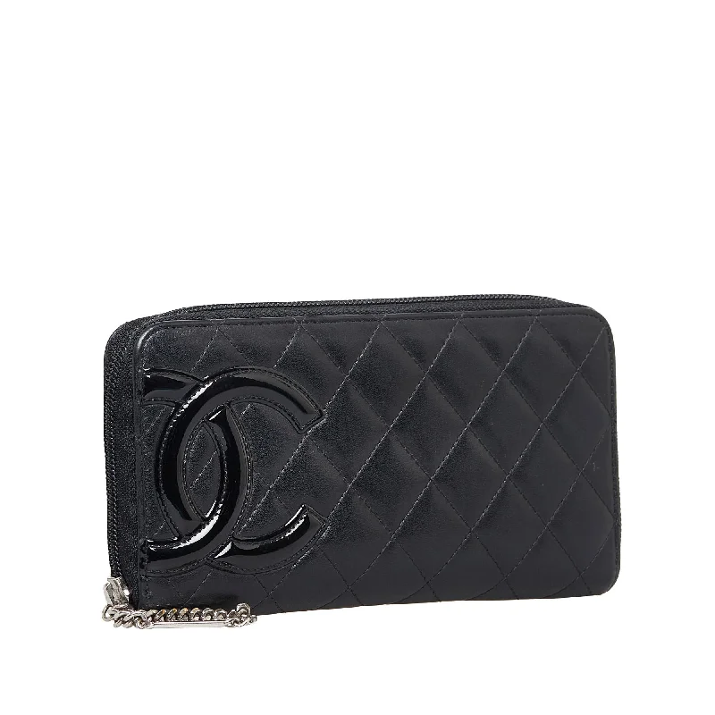 Chanel Cambon Ligne Zip Around Wallet (yMf4tk)