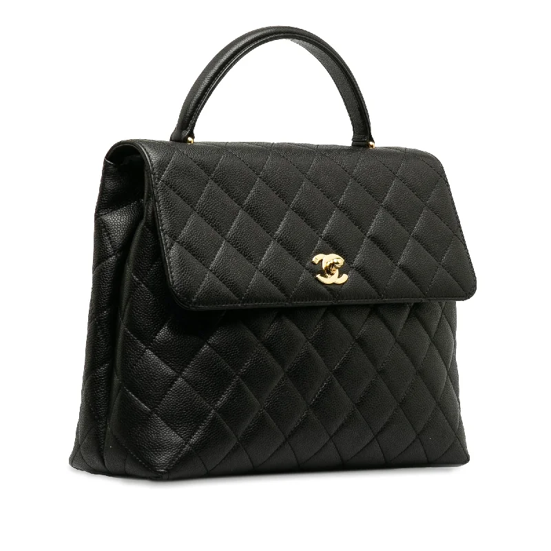 Chanel Caviar Kelly Top Handle Handbag (RFopJM)