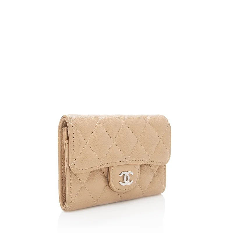 Chanel Caviar Leather Classic Card Holder (18684)