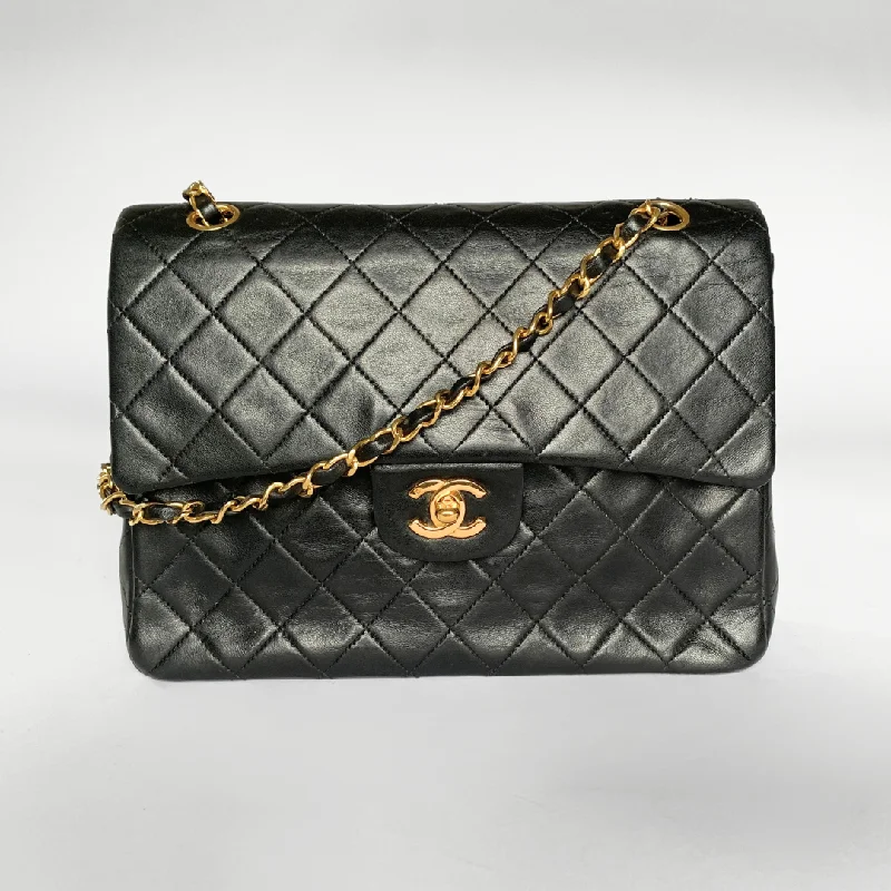 Chanel Classic Double Flap Bag Tall Medium Lambskin Leather