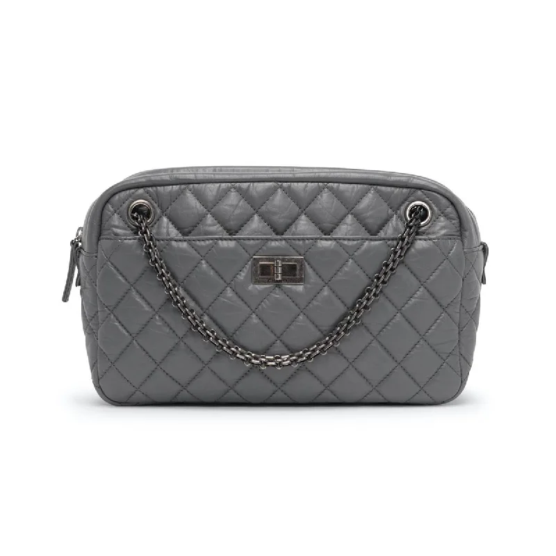 Chanel Grey Aged Calfskin Medium Reissue Camera Bag