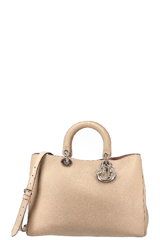 CHRISTIAN DIOR Diorissimo Tote Bag Beige