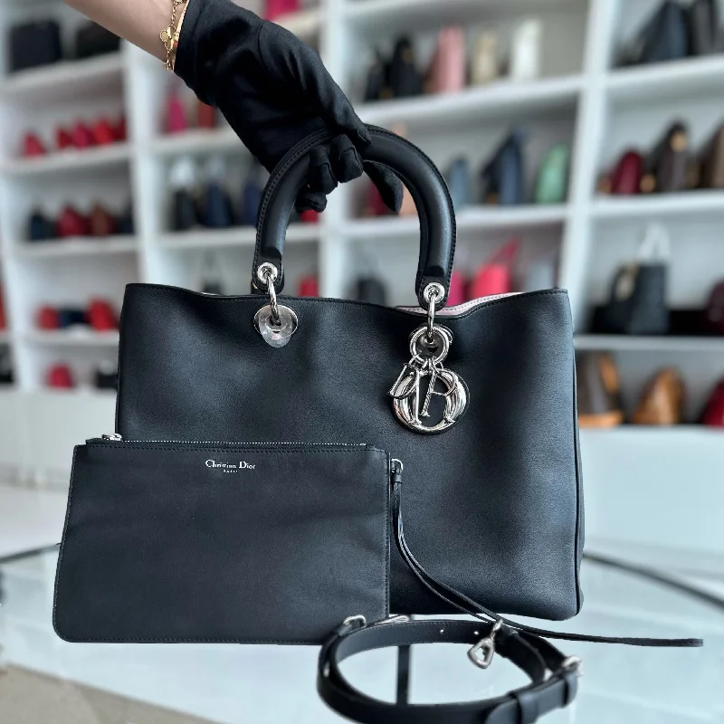 Diorissimo Medium Smooth Calfskin Black SHW