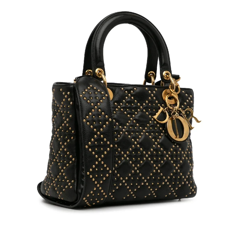 Dior Medium Lambskin Studded Lady Dior (oqFGf1)